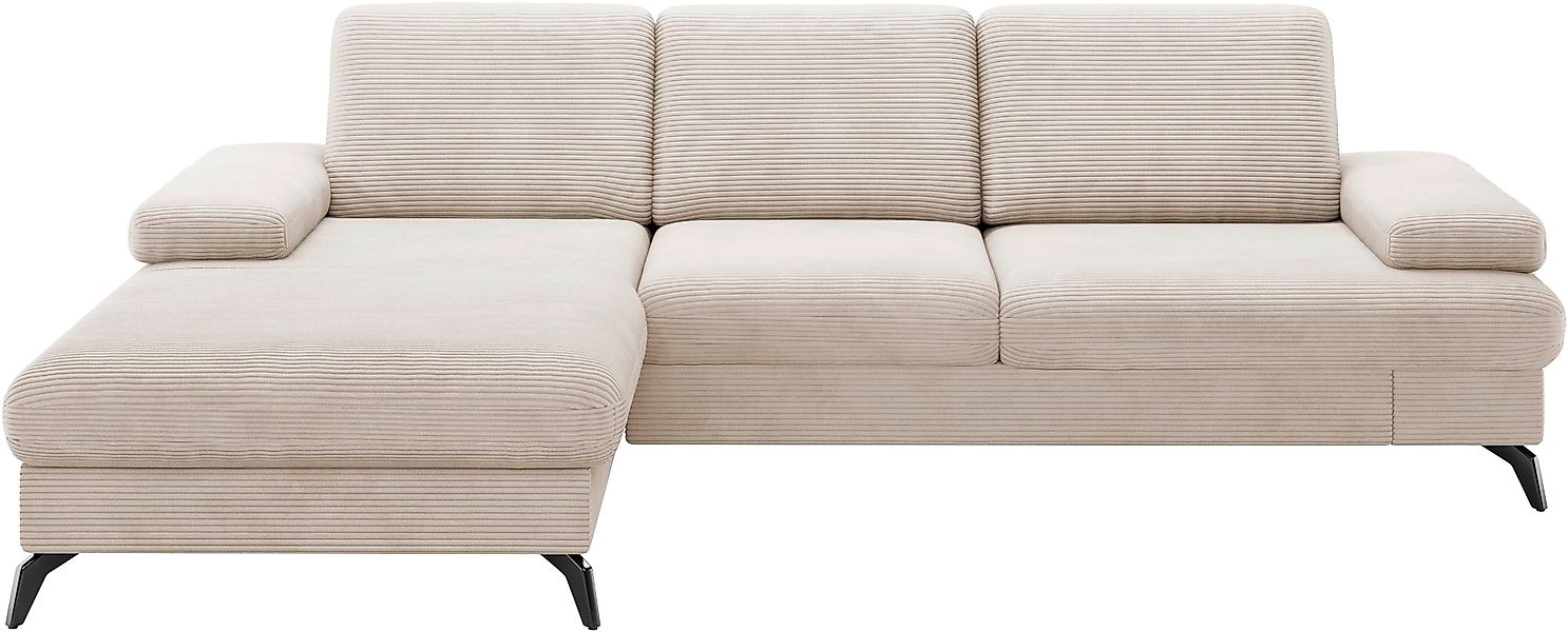 sit&more Ecksofa "Morris Jubi L-Form", inkl. Armteilfunktion und 1 Zierkiss günstig online kaufen
