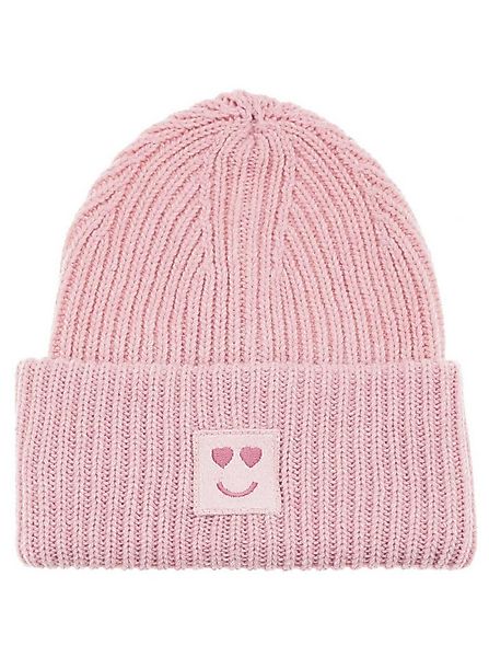 Zwillingsherz Strickmütze Smile Grobstrick, Smile Patch günstig online kaufen