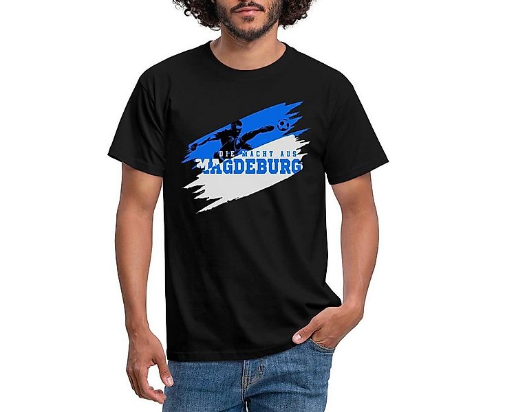 Spreadshirt T-Shirt Die Macht Aus Magdeburg Fußball Fan Männer T-Shirt (1-t günstig online kaufen