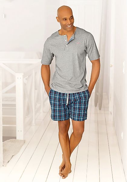 s.Oliver Pyjama 1 Stück, 2 Stk. tlg., Schlafanzug mit Knopfleiste günstig online kaufen