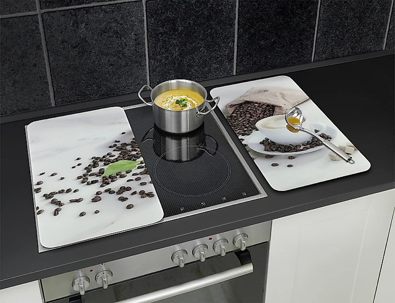Maximex Herd-Abdeckplatte »Universal Modell CAFÉ AROMATICA«, (Set, 2 tlg.), günstig online kaufen