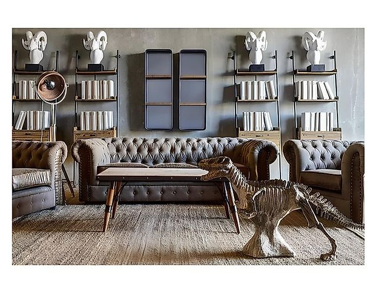 JVmoebel Sofa Sofagarnitur Polster Couch Sofa Klassik Chesterfield 3 Sitzer günstig online kaufen