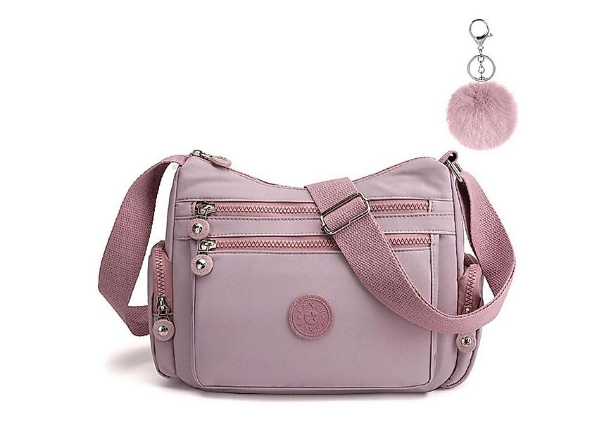 LuxusKollektion Schultertasche Umhängetasche Damen Nylon Multi Pocket Rucks günstig online kaufen