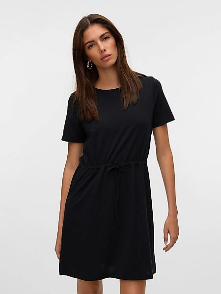 Vero Moda Shirtkleid "VMLUNA SS SHORT STRING DRESS JRS NOOS", Sommerkleid günstig online kaufen