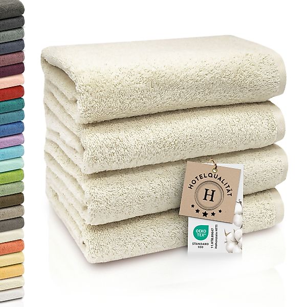 ZOLLNER Handtücher, Walkfrottier (4-St), Längssäume mit günstig online kaufen