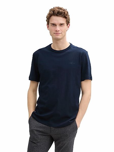 TOM TAILOR T-Shirt mit Logo Stickerei günstig online kaufen