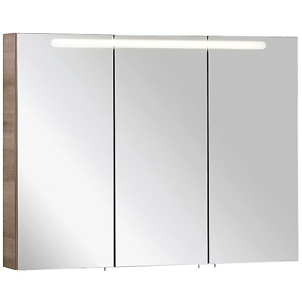Fackelmann Spiegelschrank A-Vero Graueiche 105 cm mit Softclose Türen günstig online kaufen