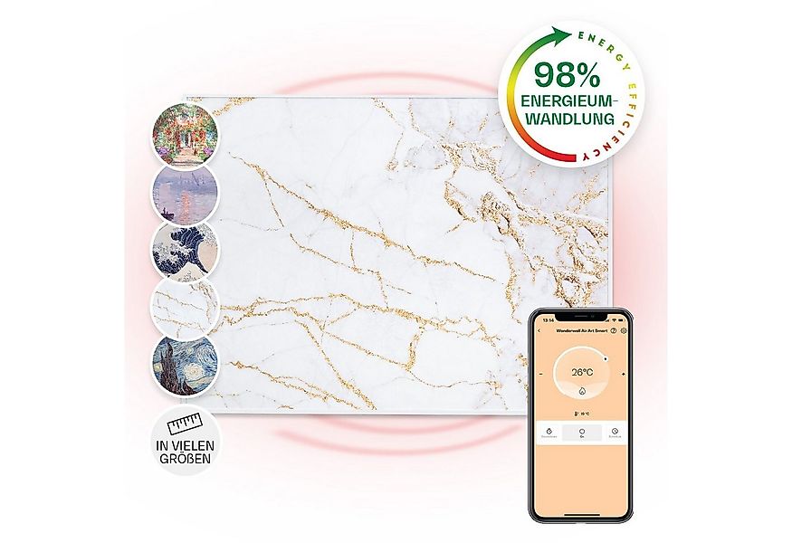 Klarstein Heizkörper Wonderwall Air Art Smart, elektrische Infrarot Wandhei günstig online kaufen