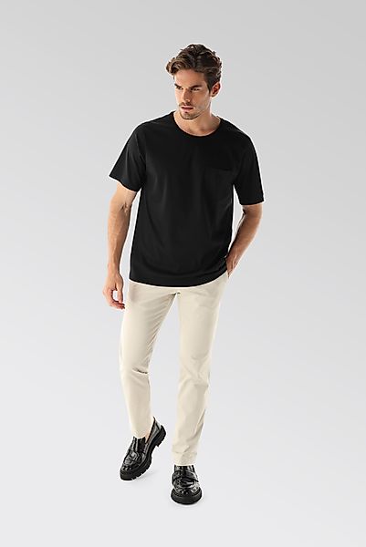 Oversize Jersey T-Shirt mit Brusttasche günstig online kaufen