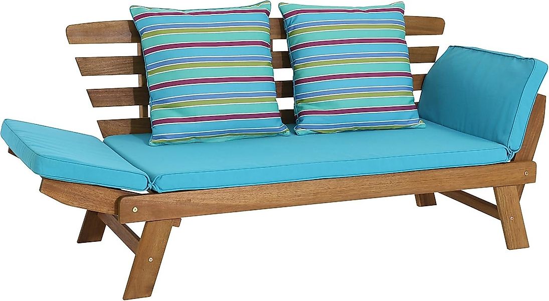Greemotion Gartenbank Multifunktionsbank Borkum akazie/blau, inklusive günstig online kaufen