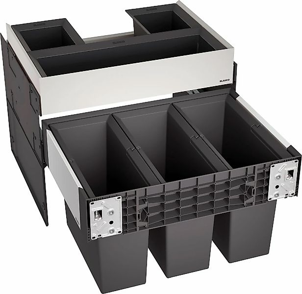 Blanco Mülltrennsystem "Select II 60/3 Orga" 3 Behälter Kunststoff, Stahlbl günstig online kaufen