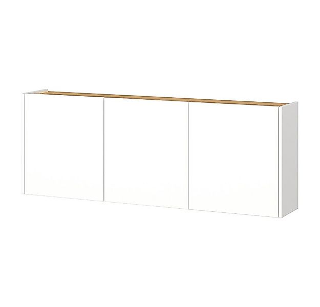 Lomadox Schuhschrank LAPUA-01 Schuhkommode Flurschrank, weiß mit Eiche, gri günstig online kaufen