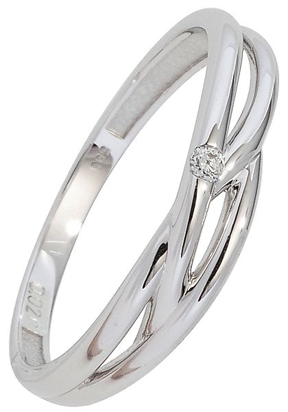 JOBO Solitärring "Ring mit Diamant 0,02 ct.", 585 Weißgold günstig online kaufen