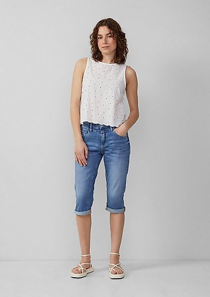 QS Jeansshorts Jeans-Hose CATIE Jeans Catie / Slim Fit / Mid Rise / Capri L günstig online kaufen