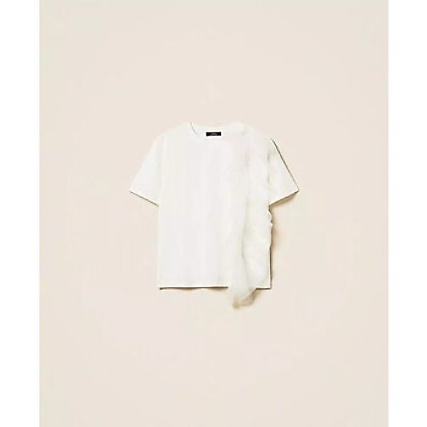 Twin Set  T-Shirt T-SHIRT REGULAR CON TULLE Art. 261AP2165 günstig online kaufen