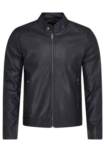 SOULSTAR Lederimitatjacke MJEGNA im Bikerjacken-Stil günstig online kaufen