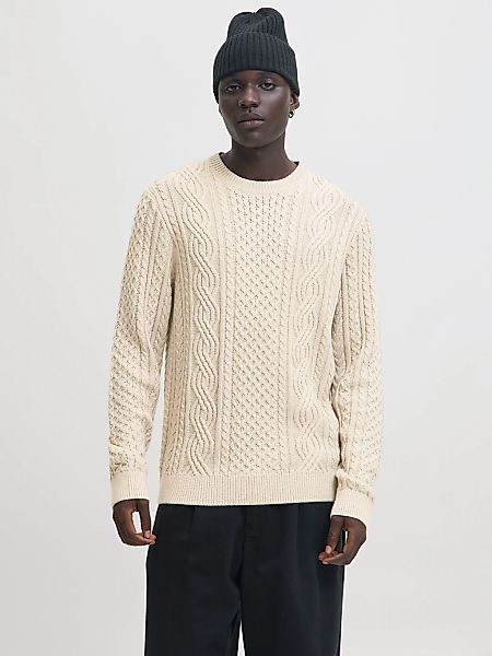 Jack & Jones Strickpullover "JPRBLUSEAN KNIT CABLE CREW NECK SN" günstig online kaufen