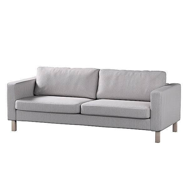 Bezug für Karlstad 3-Sitzer Sofa nicht ausklappbar, kurz, beige-blau, Bezug günstig online kaufen
