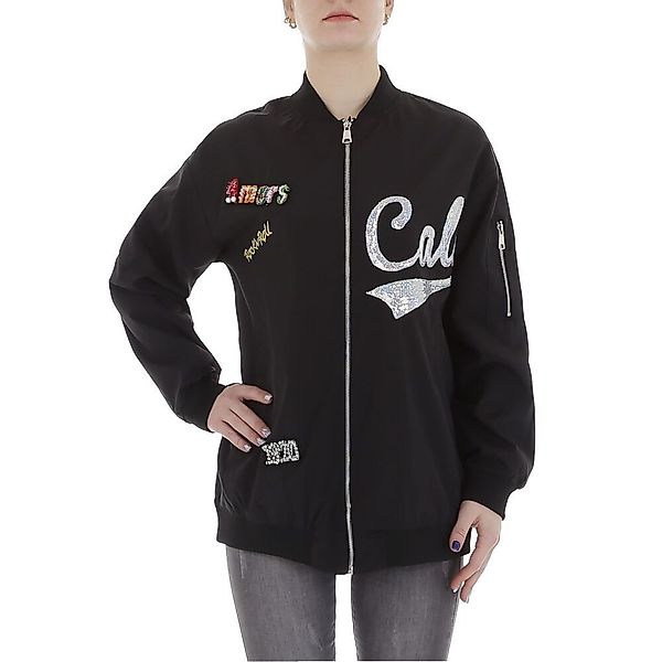 Ital-Design Collegejacke Damen Rockabilly (87256371) Glitzer günstig online kaufen