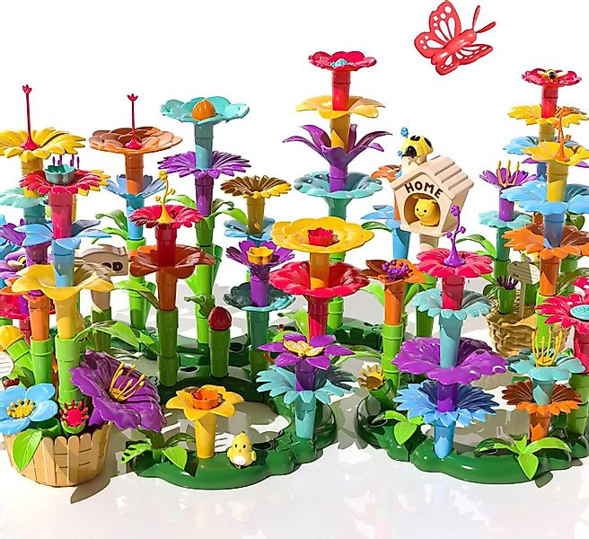 Luckice Spielzeug-Gartenset Blumen Garten Spielzeug spielbausteine stapeln günstig online kaufen