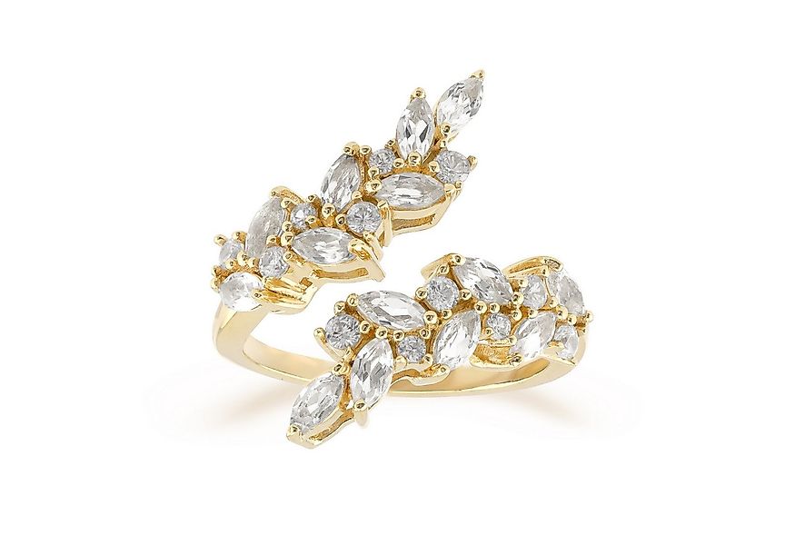 Cavill Silberring Cavill Ring Weißer Topas 1,20 ct Marquiseschliff, vergold günstig online kaufen