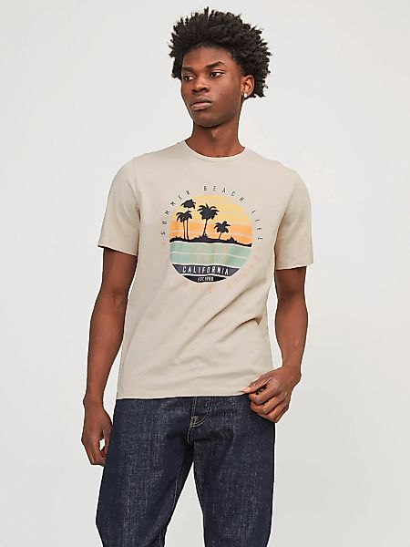 Jack & Jones Kurzarmshirt "JJSUMMER VIBE TEE SS CREW NECK LN" günstig online kaufen