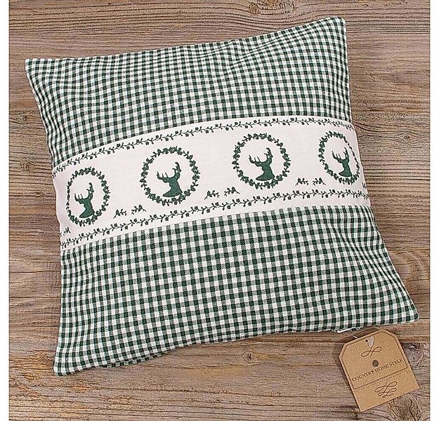 matches21 HOME & HOBBY Kissenbezüge Kissen-Bezug 30x30 cm Hirsch Landhaus-S günstig online kaufen