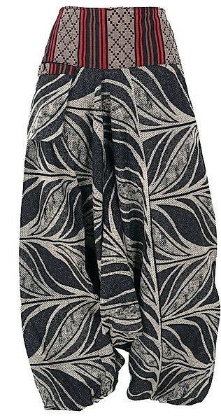 Guru-Shop Relaxhose Bedruckte Haremshose, Pluderhose mit breitem.. Ethno St günstig online kaufen
