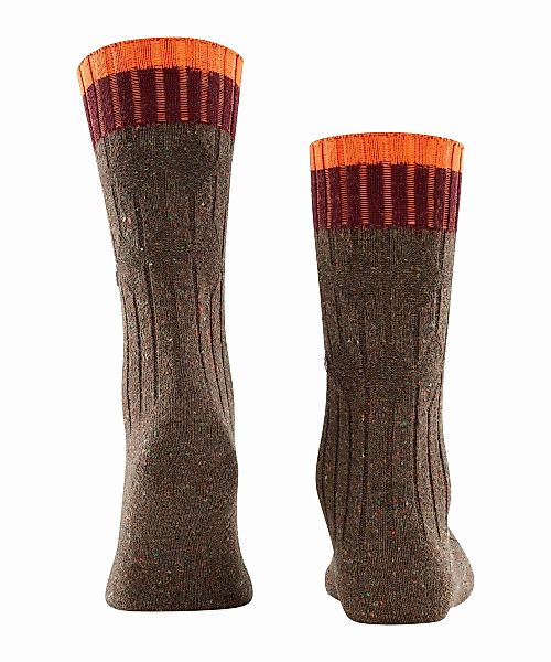 Burlington Crafted Boot Herren Socken, 40-46, Braun, Uni,Struktur, Wolle, 2 günstig online kaufen