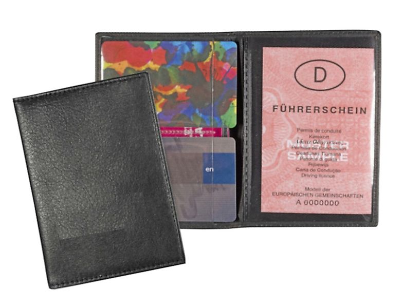 Best Offer Brieftasche Ausweistasche aus Leder / KFZ Schein Schutzhülle / F günstig online kaufen