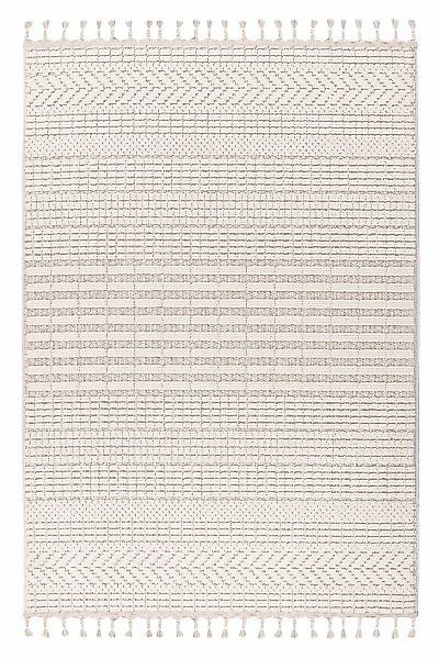 Kayoom Teppich "Reef 125" rechteckig 9 mm Höhe Kurzflor, Struktur, mit Fran günstig online kaufen