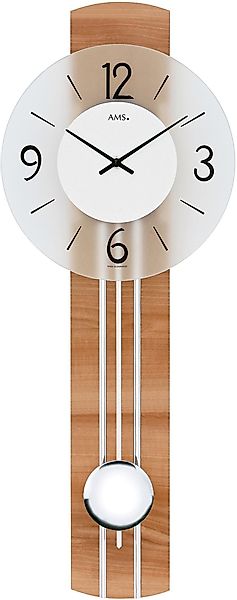 AMS Pendelwanduhr W7263 (Quarzuhr,Holzgehäuse,Esszimmer,Wohnzimmer,Made in günstig online kaufen