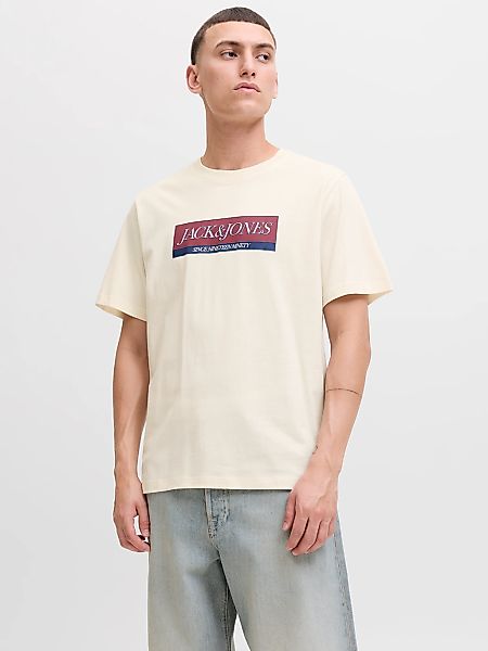 Jack & Jones T-Shirt "JORINWOOD BLOCK BRANDING TEE SS CN" günstig online kaufen