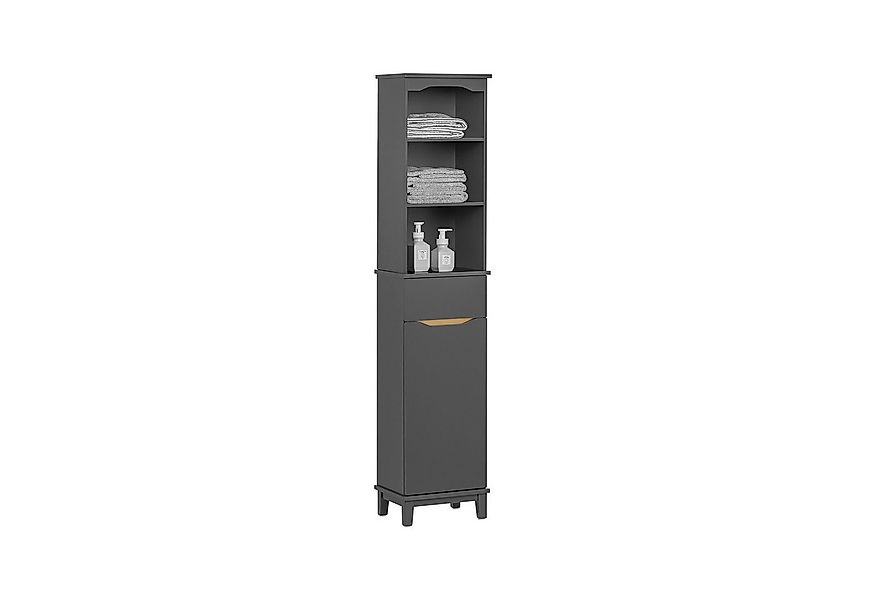 SoBuy Hochschrank BZR112, Badschrank schmal Badregal Badezimmerschrank Bade günstig online kaufen