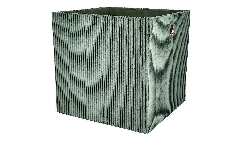 Aufbewahrungsbox - grün - Karton - 30 cm - 30 cm - 30 cm - Aufbewahrung > A günstig online kaufen