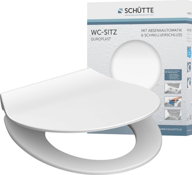 Schütte WC-Sitz SLIM, Duroplast, Absenkautomatik, Schnellverschluss, günstig online kaufen