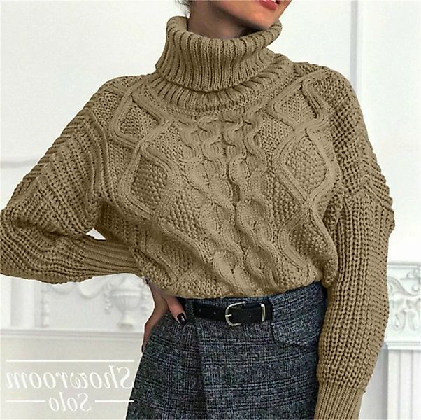 AFAZ New Trading UG Langarmshirt einfarbiger Pullover Pullover mit Rundhals günstig online kaufen
