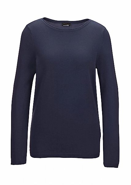 GOLDNER Strickpullover "Kurzgröße Baumwoll-Pullover, U-Boot-Ausschnitt" kei günstig online kaufen