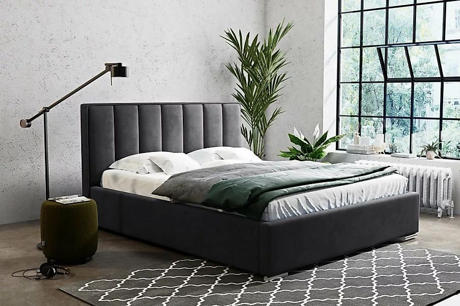 Beautysofa Polsterbett Cinco (Doppelbett mit Metallrahmen, für Schlafzimmer günstig online kaufen
