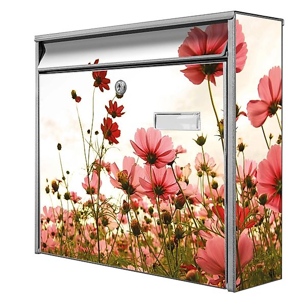 Banjado Briefkasten Silber 36.2x32.2x10cm Groß / Inkl. Montagematerial & 2 günstig online kaufen