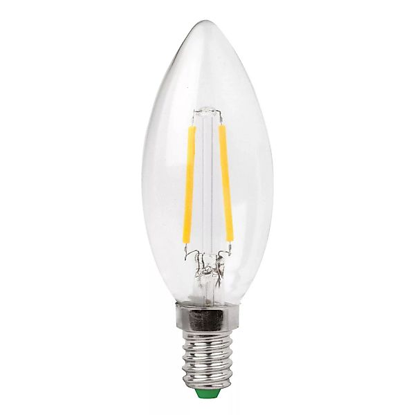 LED-Kerzenlampe E14 3W Filament klar, warmweiß günstig online kaufen