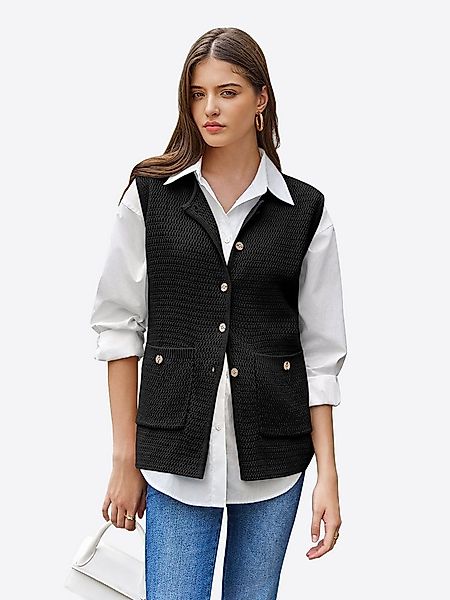 Imily Bela Strickweste Damen Freizeitweste mit Tasche (Packung, 1-tlg., 1pe günstig online kaufen
