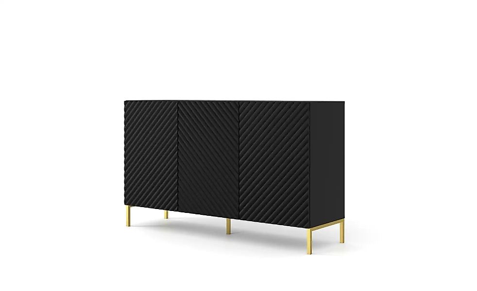 Sideboard   ¦ schwarz ¦ Maße (cm): B: 150 H: 87 Kommoden & Sideboards > Sid günstig online kaufen