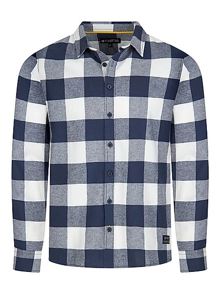 riverso Flanellhemd Herren langarm Kariert Regular Fit RIVArne günstig online kaufen