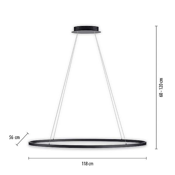 Paul Neuhaus Pendelleuchte TITUS, LED fest integriert, Warmweiß, LED, Simpl günstig online kaufen