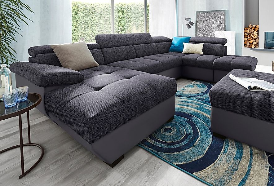 COTTA Wohnlandschaft "Speedway U-Form" mit Kopfteilverstellung, wahlweise m günstig online kaufen