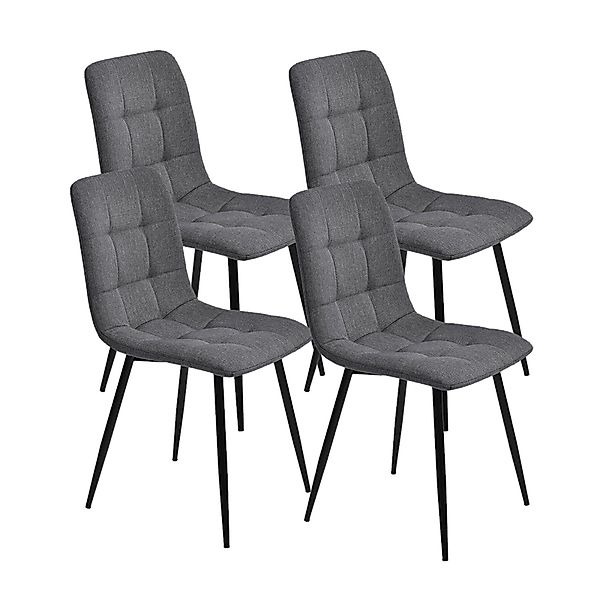 SEEZSSA Küchenstuhl Esszimmerstuhl Stoff, (4er Set), günstig online kaufen