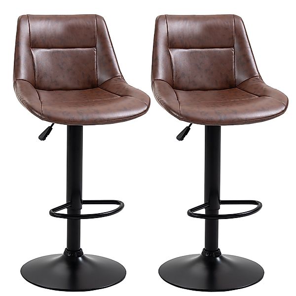 HOMCOM Barhocker Barstuhl mit Rückenlehne (Tresenstuhl, günstig online kaufen
