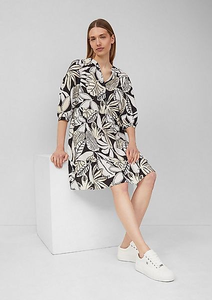 s.Oliver Minikleid Kleid Strukturiertes Kleid aus Viskosemix mit Eingriffta günstig online kaufen