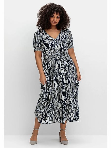 sheego by Joe Browns Sommerkleid "Große Größen", mit Grafikprint und Volant günstig online kaufen